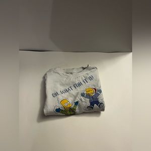 Old Navy: White Simpson “Oh What Fun It Is” Long Sleeve